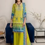 Gulab- Digital Printed Lawn 3pcs by Arham Textile- What U Wear