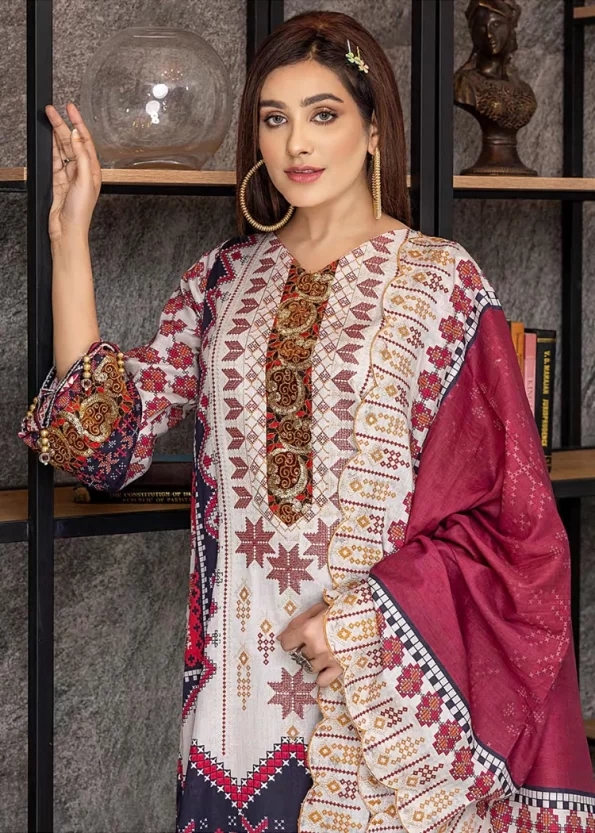 Gulab By Arham Textile 3pcs- What U Wear (20)