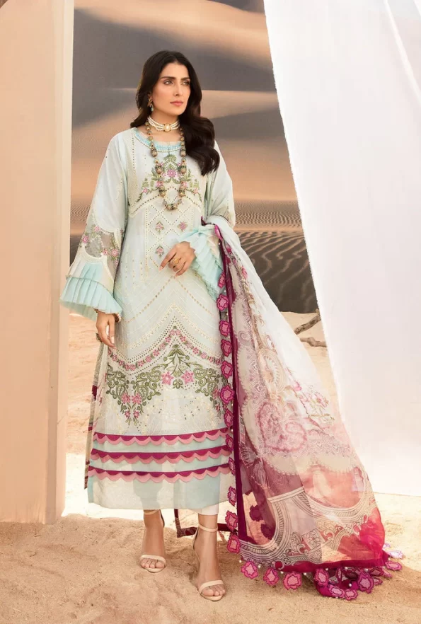 Noor By Saadia Asad Luxury Lawn 3pcs-What U Wear