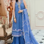 Noor By Saadia Chiffon Laserkari 3Pcs- What U Wear