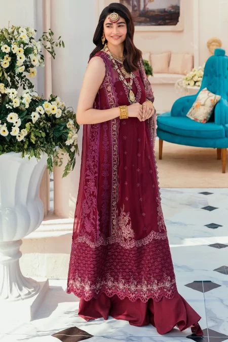 Noor By Saadia Chiffon Laserkari 3Pcs- What U Wear