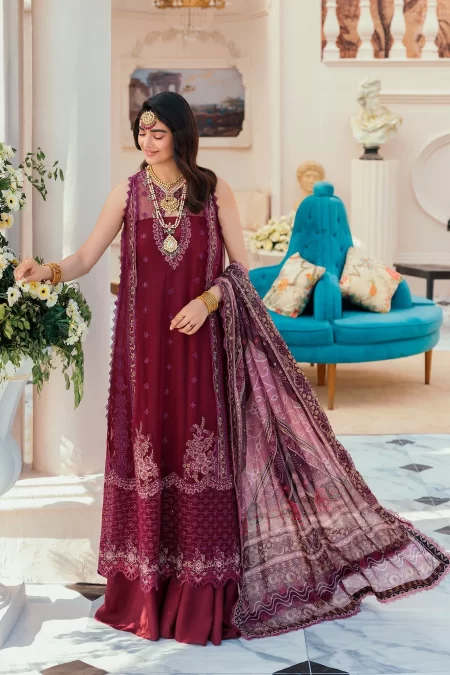 Noor By Saadia Chiffon Laserkari 3Pcs- What U Wear
