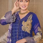 Rana Arts – Pari Wish Semi Stitched Chiffon 3pcs-What U Wear