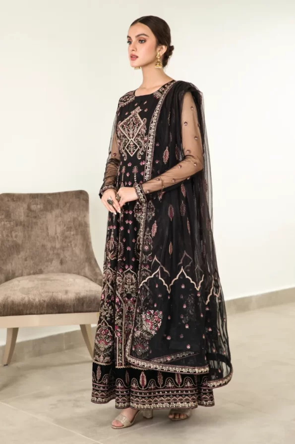 Iznik Luxury Embroidered Suit-UE-67 ILVAITE- What U Wear