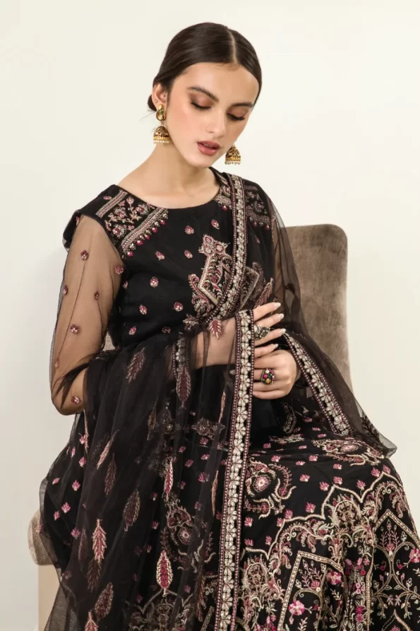 Iznik Luxury Embroidered Suit-UE-67 ILVAITE- What U Wear