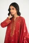 Cross Stitch Dusky Radiance-B-3Pc Cotton Jacquard Suit- What U Wear