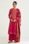 Cross Stitch Majestic Charm-B-3Pc Cotton Jacquard Suit- WHat U Wear