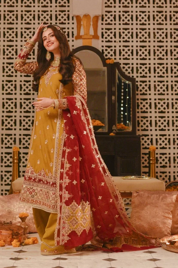 Qalamkar Luxury Wedding Formals-INAYA- What U Wear