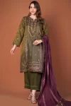 Zeen Unstitched Embroidered Mysuri 3 Pcs- What U Wear