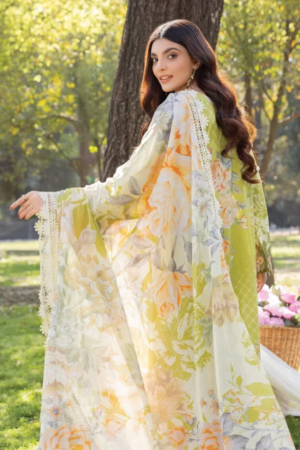 Adans Libas Summerkari 2 Embroidered Lawn Unstitched 3pcs- What U Wear