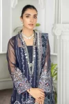 Adan’s Libas Amira Emb. Hand Embellished Organza Semi Stitched 3pcs- What U Wear