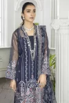 Adan’s Libas Amira Emb. Hand Embellished Organza Semi Stitched 3pcs- What U Wear