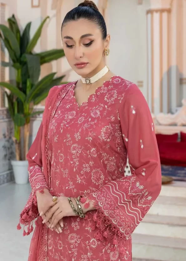 Tehzeeb by Riaz Arts Embroidered Swiss Voil 3Pcs- What U Wear