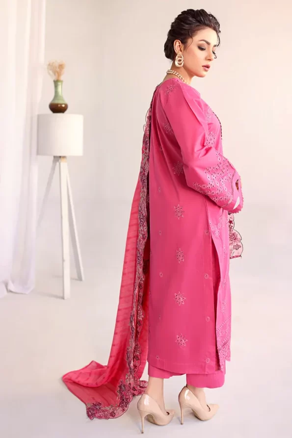 Baharan By Humdum Chickenkari Lawn 3pcs- What U Wear