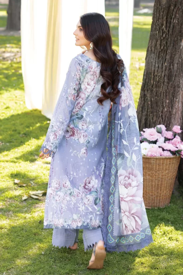 Adans Libas Summerkari 2 Embroidered Lawn Unstitched 3pcs- What U Wear