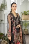Adan’s Libas Amira Emb. Hand Embellished Organza Semi Stitched 3pcs- What U Wear