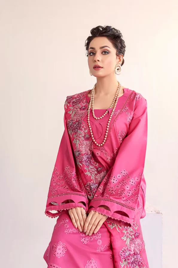 Baharan By Humdum Chickenkari Lawn 3pcs- What U Wear