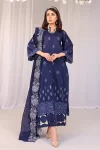 Baharan By Humdum Chickenkari Lawn 3pcs- What U Wear