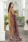 Adan’s Libas Amira Emb. Hand Embellished Organza Semi Stitched 3pcs- What U Wear