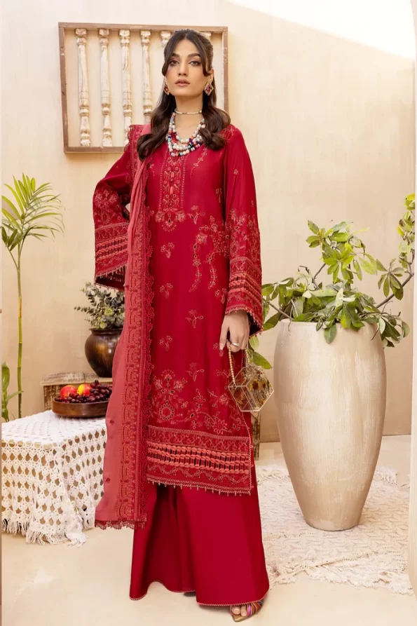 Adan Libas Elizabeth Luxury Unstitched Lawn 3Pcs- What U Wear