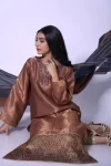 Stitched 3 Piece Mysuri Net Embroidered Outfit- What U Wear