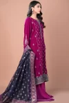 Zeen 3pcs Unstitched Embroidered Velvet Suit- What U Wear