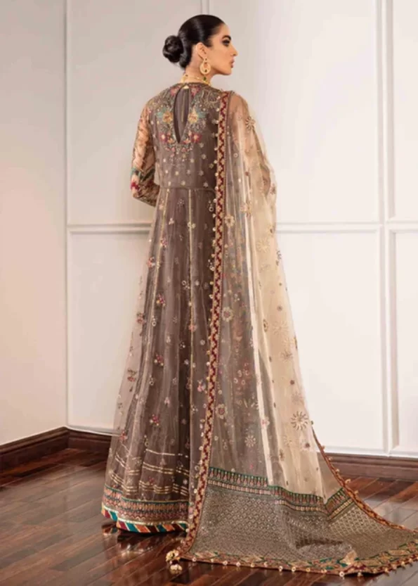 Baroque -Embroidered Net Unstitched Luxury Suit- What U Wear