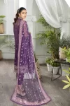 Adan’s Libas Amira Emb. Hand Embellished Organza Semi Stitched 3pcs- What U Wear