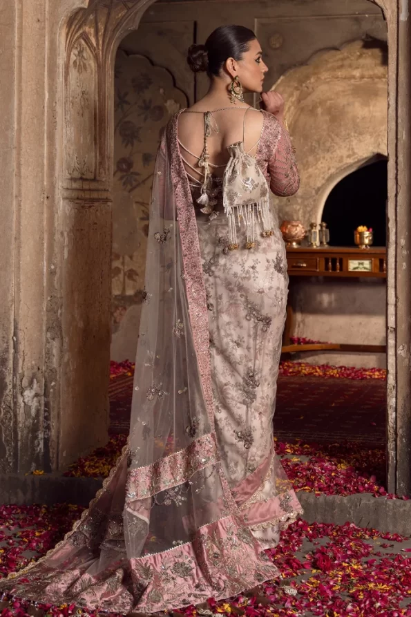 ARZ-E-ISHQ LFU-01 Luxury Embroidered Net Saree- What U Wear