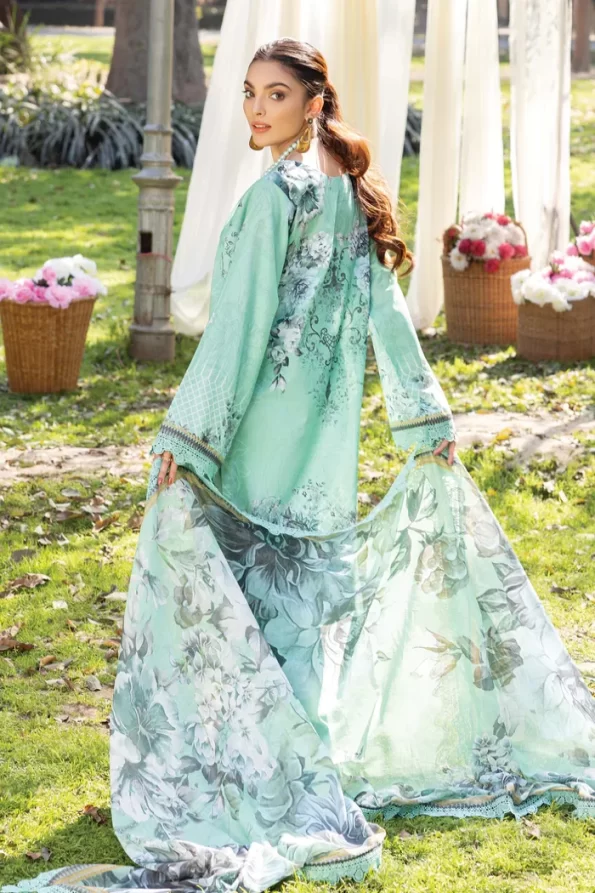 Adans Libas Summerkari 2 Embroidered Lawn Unstitched 3pcs- What U Wear