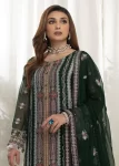 Mahiz Embroidered Semi Stitched Chiffon 3Pcs- What U Wear