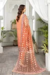 Adan’s Libas Amira Emb. Hand Embellished Organza Semi Stitched 3pcs- What U Wear