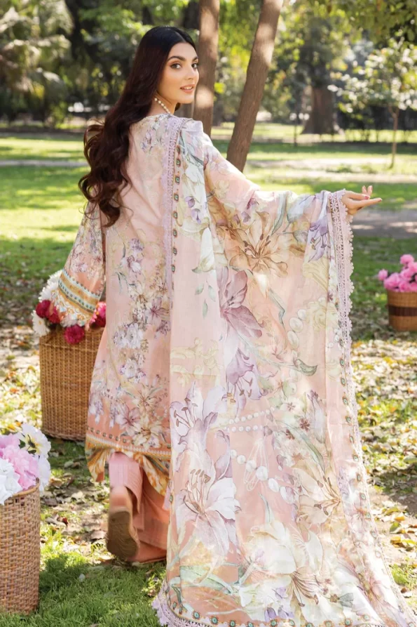 Adans Libas Summerkari 2 Embroidered Lawn Unstitched 3pcs- What U Wear