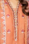 Adan’s Libas Amira Emb. Hand Embellished Organza Semi Stitched 3pcs- What U Wear