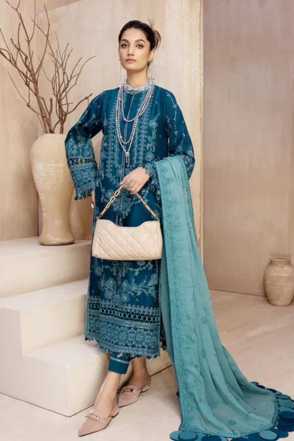 Adan Libas Elizabeth Luxury Unstitched Lawn 3Pcs- What U Wear