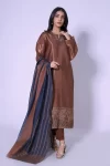 Stitched 3 Piece Mysuri Net Embroidered Outfit- What U Wear