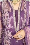 Adan’s Libas Amira Emb. Hand Embellished Organza Semi Stitched 3pcs- What U Wear