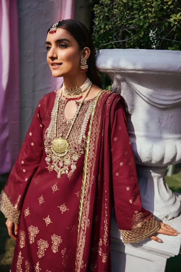 Motifz-Roshan Embroidered Jacquard Unstitched- What U Wear