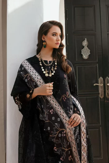 Nureh Maya Swiss Embroidered Lawn 3pcs- What U Wear