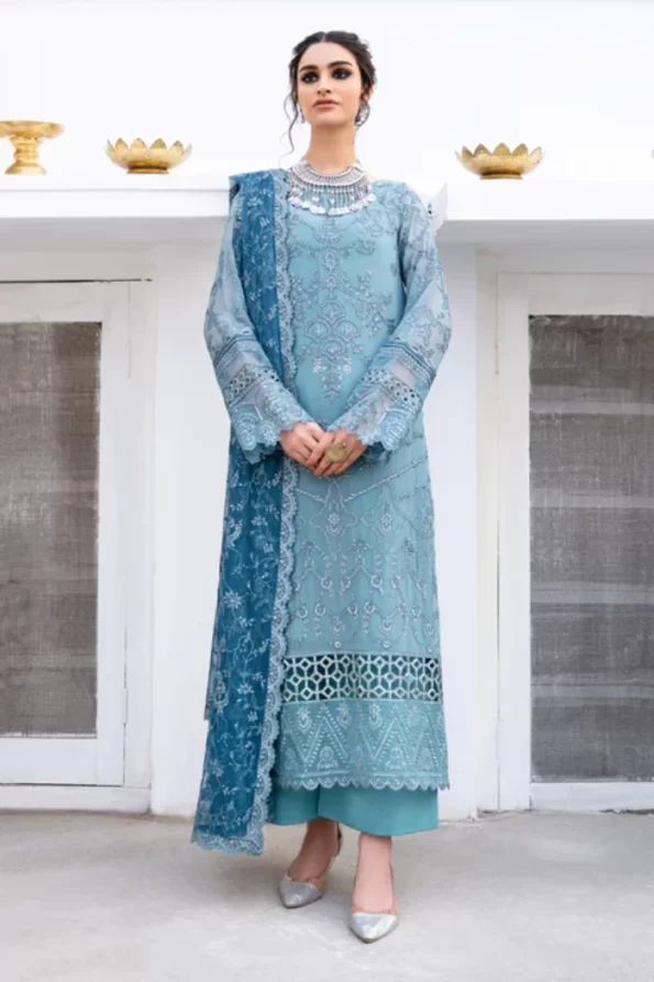 Iznik Chinon Chiffon Unstitched 3pcs- What U Wear