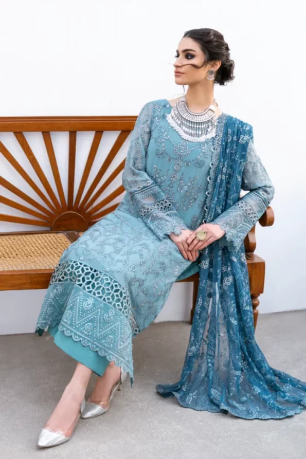 Iznik Chinon Chiffon Unstitched 3pcs- What U Wear
