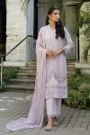 Luckhnowi Unstitched Embroidered Lawn 3pcs- What U Wear