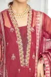 Adan’s Libas Amira Emb. Hand Embellished Organza Semi Stitched 3pcs- What U Wear