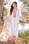 Adans Libas Morzine Embroidered Lawn Unstitched 3pcs- What U Wear