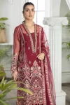 Adan’s Libas Amira Emb. Hand Embellished Organza Semi Stitched 3pcs- What U Wear
