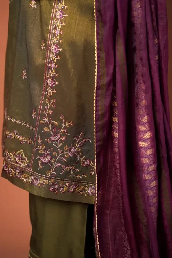 Zeen Unstitched Embroidered Mysuri 3 Pcs- What U Wear