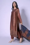 Stitched 3 Piece Mysuri Net Embroidered Outfit- What U Wear