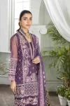 Adan’s Libas Amira Emb. Hand Embellished Organza Semi Stitched 3pcs- What U Wear