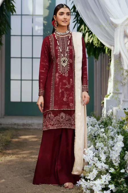 Motifz-Gulnar Embroidered Jacquard Unstitched- What U Wear