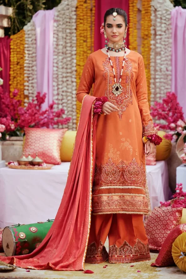 Motifz-Gulaab Embroidered Jacquard Unstitched- What U Wear